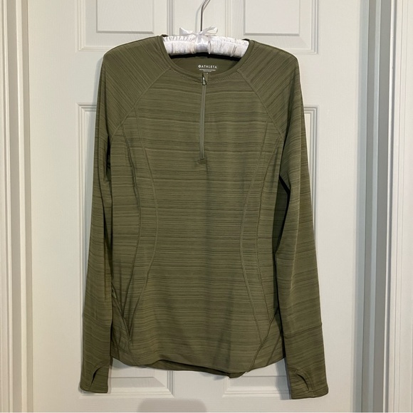 Athleta Pacifica UPF Zip Up Long-Sleeved Tee Shirt - Picture 1 of 11